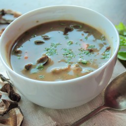 Garlic Mushroom Soup