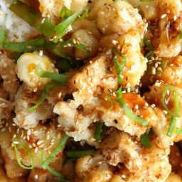 General Tso's Cauliflower With Rice