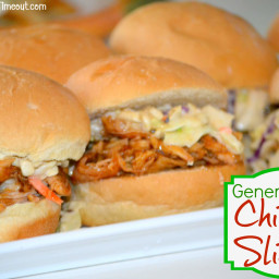 General Tso's Chicken Sliders With Crunchy Slaw