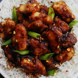 General Tso's chicken, slow cooker