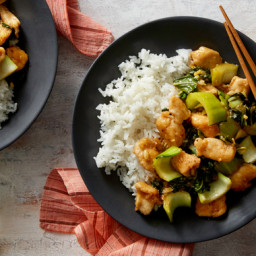 General Tso's Chicken with Bok Choy & Jasmine Rice