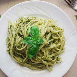 GENOVESE TRADITIONAL BASIL PESTO PASTA WITH A SECRET INGREDIENT