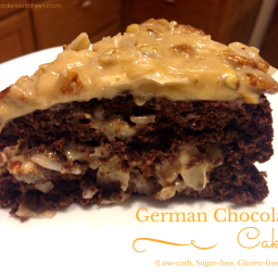 German Chocolate Cake (low-carb, sugar-free)