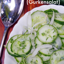 German Cucumber Salad Recipe - Gurkensalat