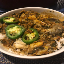 Ghalieh Mahi (Spicy Tamarind Fish and Herb Stew) 