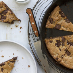 Giant Chocolate Chip Skillet Cookie