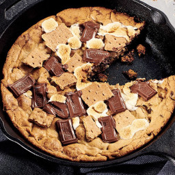 Giant S’mores Skillet Cookie