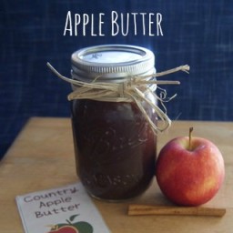 {Gifts in a Jar} Slow Cooker Country Apple Butter