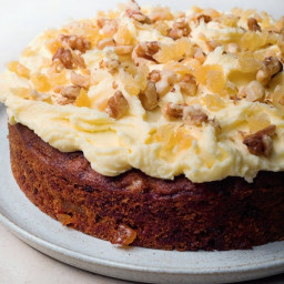 Ginger and Walnut Carrot Cake