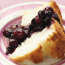 Ginger Berry Compote with Angel Food Cake