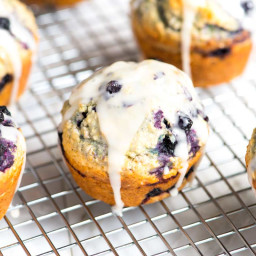 Ginger Blueberry Oatmeal Muffins Recipe