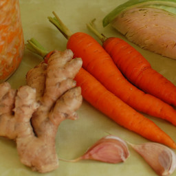 Ginger Carrot Sauerkraut
