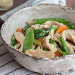 Ginger Chicken Stir Fry with Asparagus