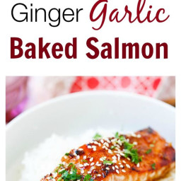 Ginger Garlic Baked Salmon