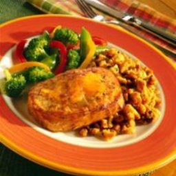 Ginger Pork and Stuffing Skillet