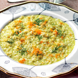 Ginger Risotto with Herb Oil