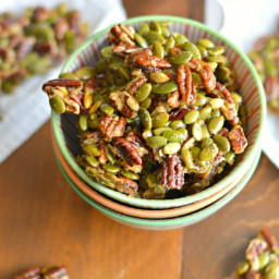 Ginger Spiced Candied Pecans and Peptias