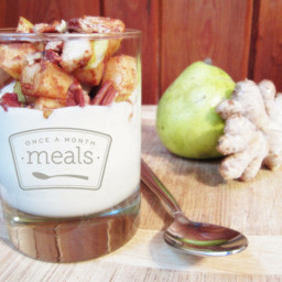 Ginger Yogurt Parfaits with Cinnamon Pears