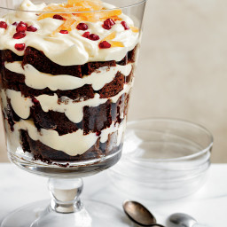 Gingerbread and White Chocolate Mousse Trifle