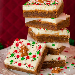 Gingerbread Bars (with Cream Cheese Frosting)