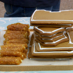 Gingerbread Box Filled with Brandy Snaps