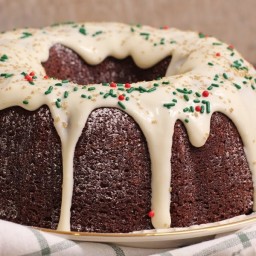 Gingerbread Bundt Cake with Cream Cheese Frosting Recipe