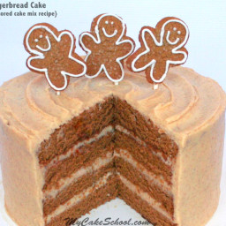 Gingerbread Cake {A Doctored Cake Mix Recipe}