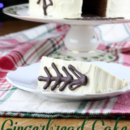 Gingerbread Cake with Maple Cream Cheese Frosting