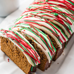 Gingerbread Loaf With Cream Cheese Icing