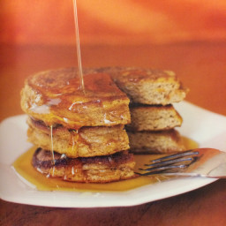 Gingerbread Pancakes with Cinnamon Syrup