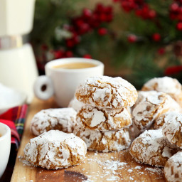 Gingerbread Ricciarelli (Chewy Italian Almond Flour Cookies)
