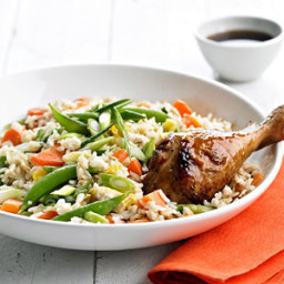 Gingered Chicken and Fried Rice