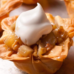 Gingered Pears in Phyllo Cups 