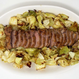Gingered Pork Tenderloin and Cabbage