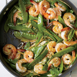 Gingered Stir-Fry with Shrimp and Snow Peas