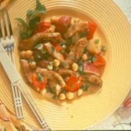 Gingered Turkey with Potatoes and Chick Peas