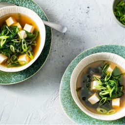 Gingery Broth with Tofu and Spinach