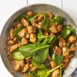 Gingery Chicken and Spinach Stir-Fry
