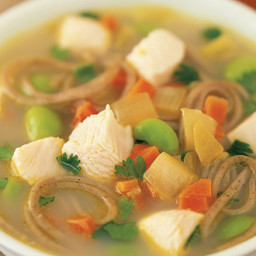 Gingery chicken noodle soup