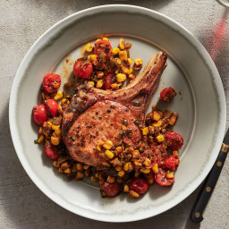 Give Pork Chops a Southwest Treatment with Chipotles and Corn