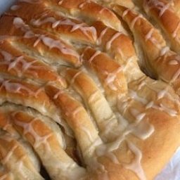 Glazed Apple Lattice Coffee Cake
