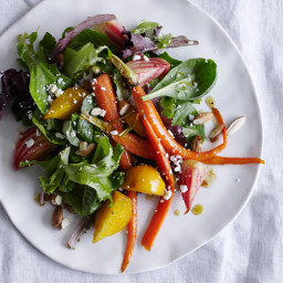 Glazed Baby Beet and Carrot Salad with Cumin Dressing