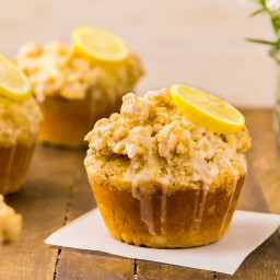 Glazed Lemon Crumb Muffins