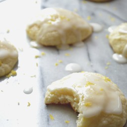 Glazed Lemon Ricotta Cookies