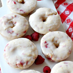Glazed Raspberry Donuts