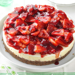 Glazed Strawberry Cheesecake Recipe
