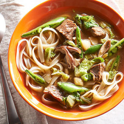 Gluten Free Asian Beef and Noodle Bowl