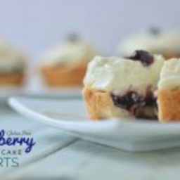 Gluten Free Blueberry Cheesecake Tarts