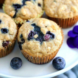 Gluten-Free Blueberry Oat Muffins