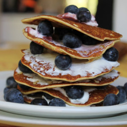 Gluten-Free Blueberry Protein Pancakes